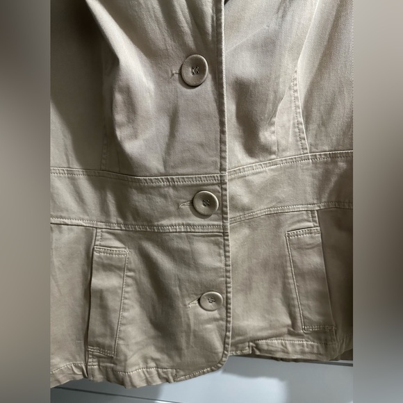 Venezia Lane Bryant Coat Jacket Tan Khaki Career Size 18 NEW - Picture 3 of 16